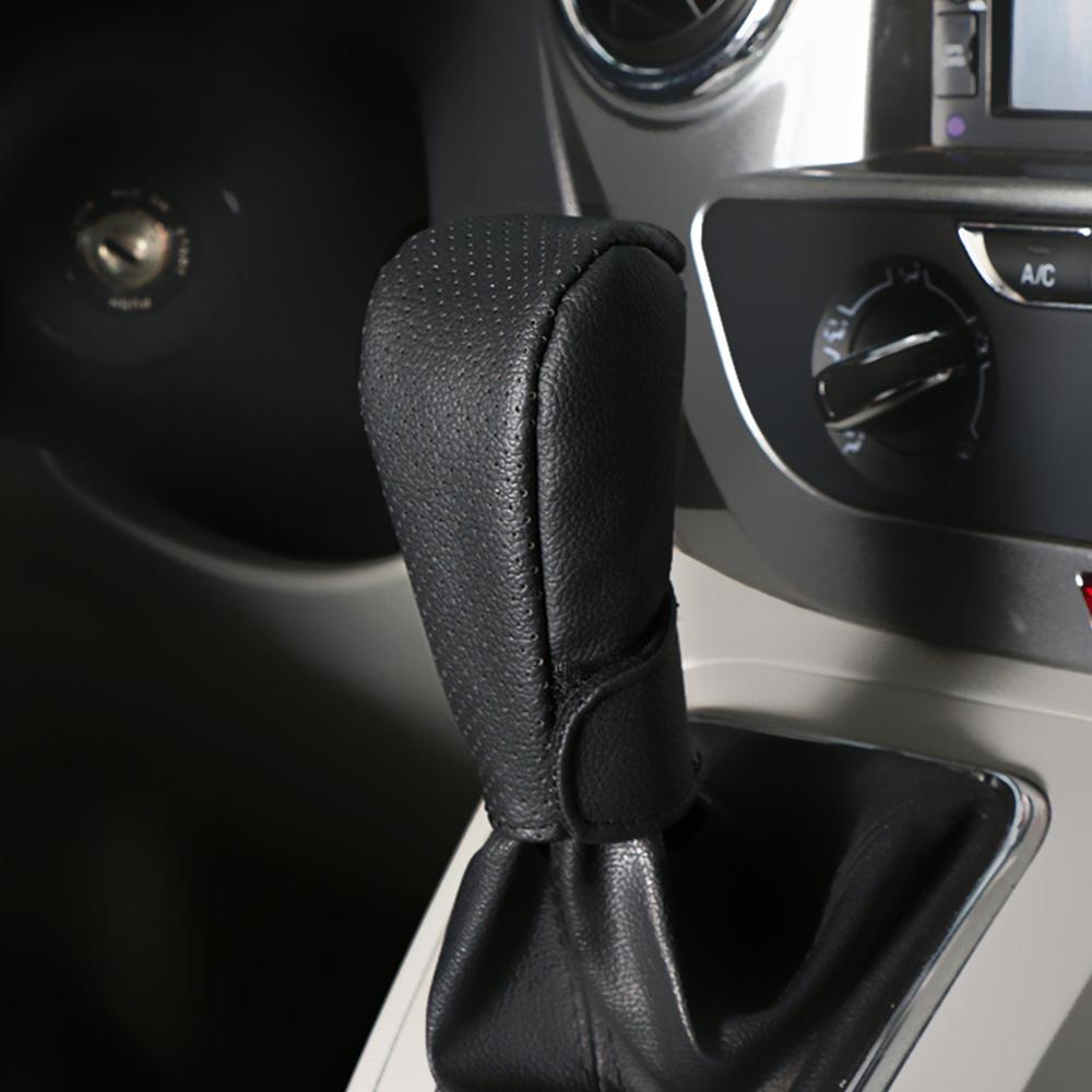 Car Gear Shift Knob Cover Shell Protector Gear Shift Collars Sleeve Lever Case Protective Anti-slip Black Car Accessories