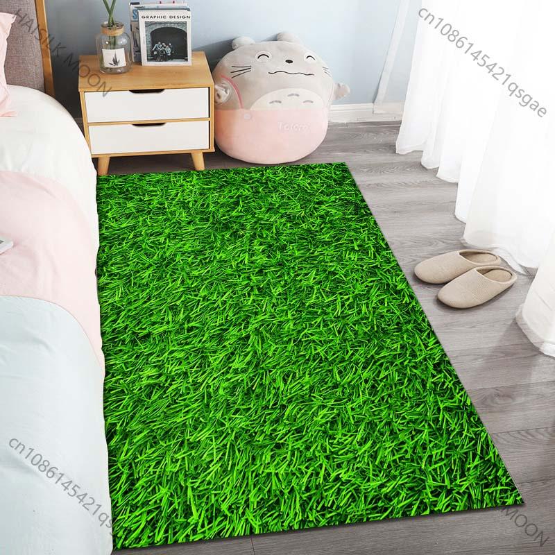 

1PC Green Lawn Carpet for Living Room Bedroom Sofa Home Decor Rus Non-slip Floor Mat Luxury Gift Multiple Sizes Area Rug 40cm x 60cm