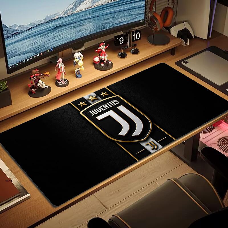Juventus Football Club Print Cushion Non-slip Laptop Tablet Big Mousepad XXL Mat Mini PC Playmat With Lock edge