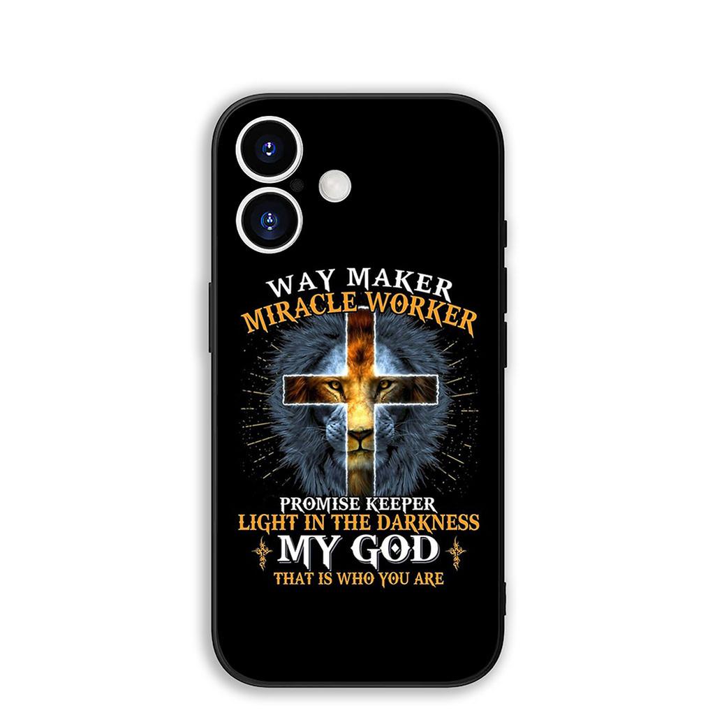 Cover for Apple iPhone 17 16 Plus 13 12 Pro Max Mini X XR Xs ProMax 16E 15+ 17+ Air Phone Case Bible Verse Christian Jehovah God