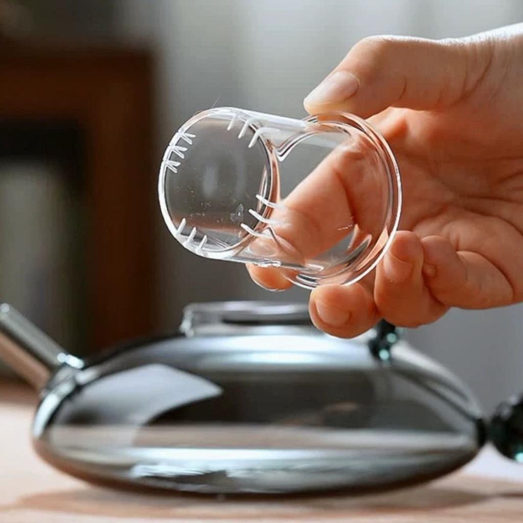 Home New Explosion-proof Boiling Teapot Set Glass Tea Set Heat-resistant Teacup