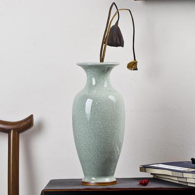Large Jun Porcelain Ceramic Vase for Living Room Decoration and Flower Arrangement