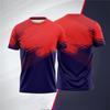 Simple Sports Tennis Uniforms Summer Fashion Quick Dry 3D Printed Short Sleeve T-shirts Casual Crew Neck Breathable Unisex Tees