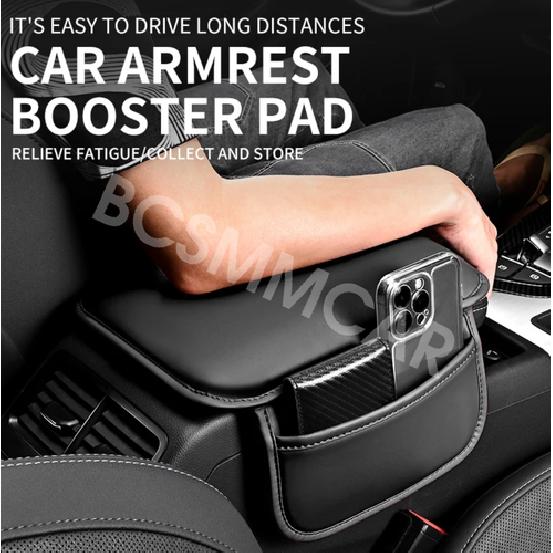 Center Console Armrest Box Cover Cushion Leather Car Interior Protector Pad