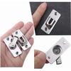 1Set 90 Degree Right Angle Door Lock Buckle Lock Stainless Steel Barn Sliding Door Bolt Lock Door Buckle Button Flip Door Latch