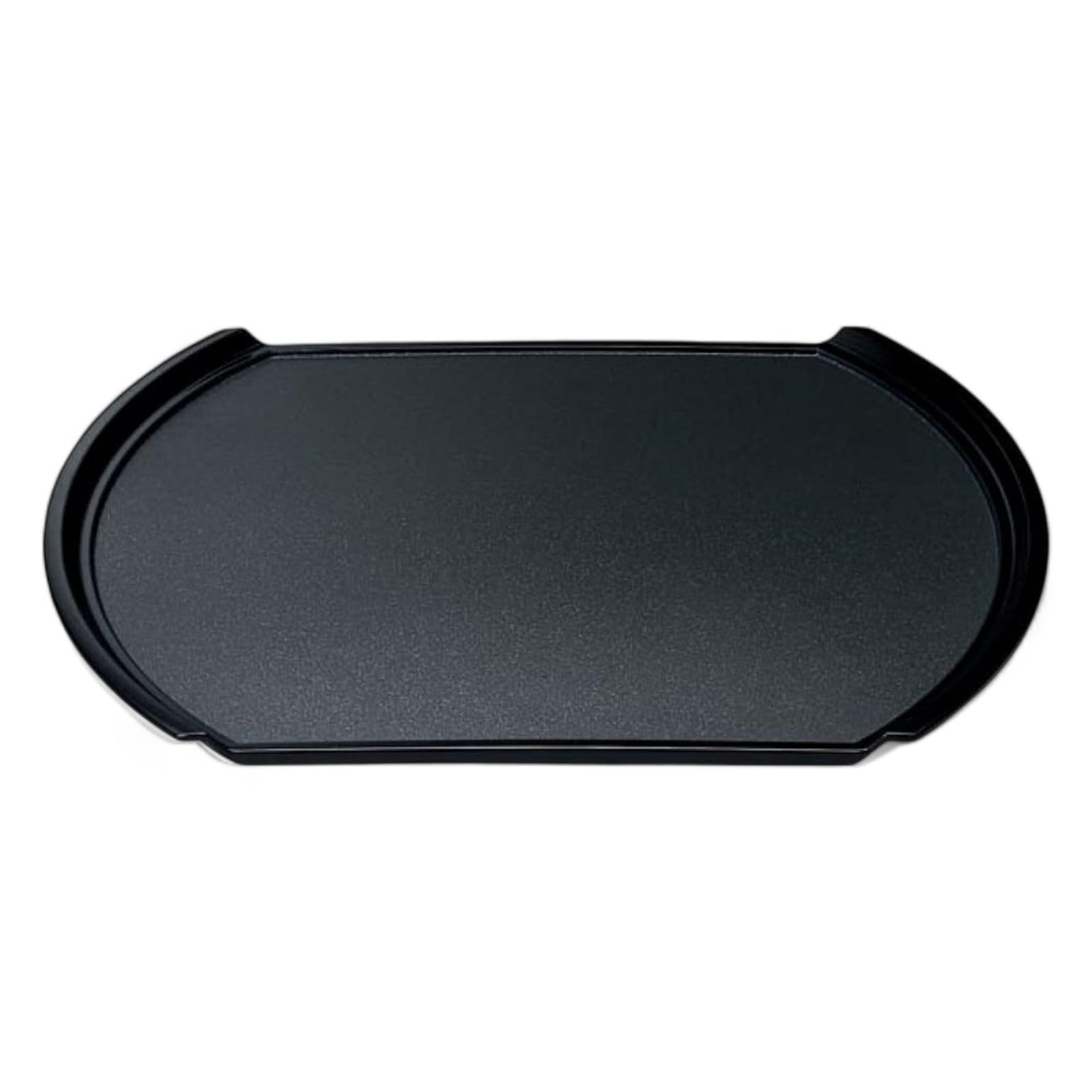 

Oval Flight Tray Black ABS Made in Japan J-kitchens (43cm, Pearl, Non-Slip, Lacquerware, Resin)
