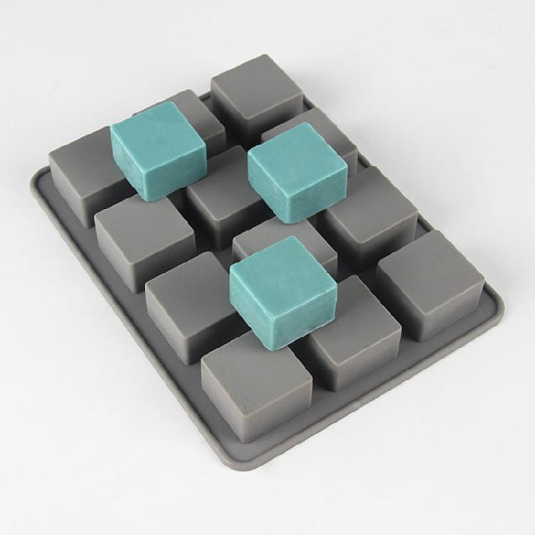 Soap Molds Silicone Craft Mold Handmade Soap Craft 3D Square Cube Shape Gift