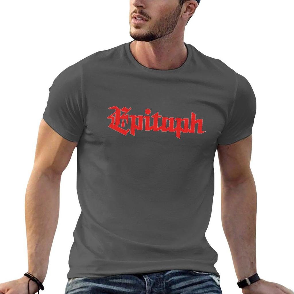 Epitaph Leggendaria Etichetta Discografica Punk Rock Casa di Unisexy Dei Grandi Dischi Punk di Tutti i Tempi Maglietta Rossa
