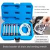 Strong Brake Bleeding Tool Set 7 12mm With Sandblasted Metal Wrenches And Organized Storage Case