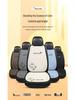 Cartoon Linen Car Seat Cushion – Universal Fit for Rear Driver Seat, Four Seasons
