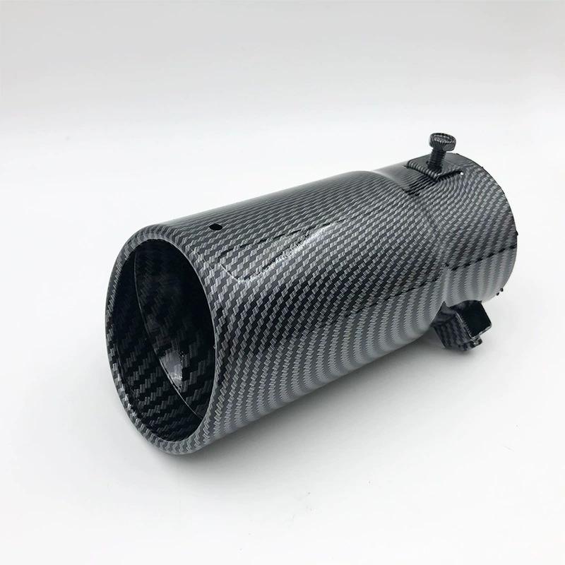 New exhaust tips pipes double thick liner stainless exhaust tail muffler throat universal car exterior parts auto accessories