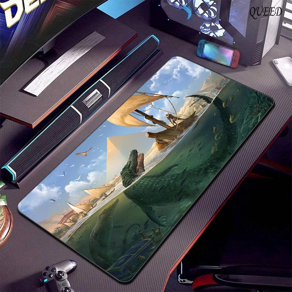 900x400 Large Mouse Pad A-Assassin S -Creed Gaming Mousepad Speed Desk Mat Laptop Gaming Mats For Office Carpet Desk Accessories