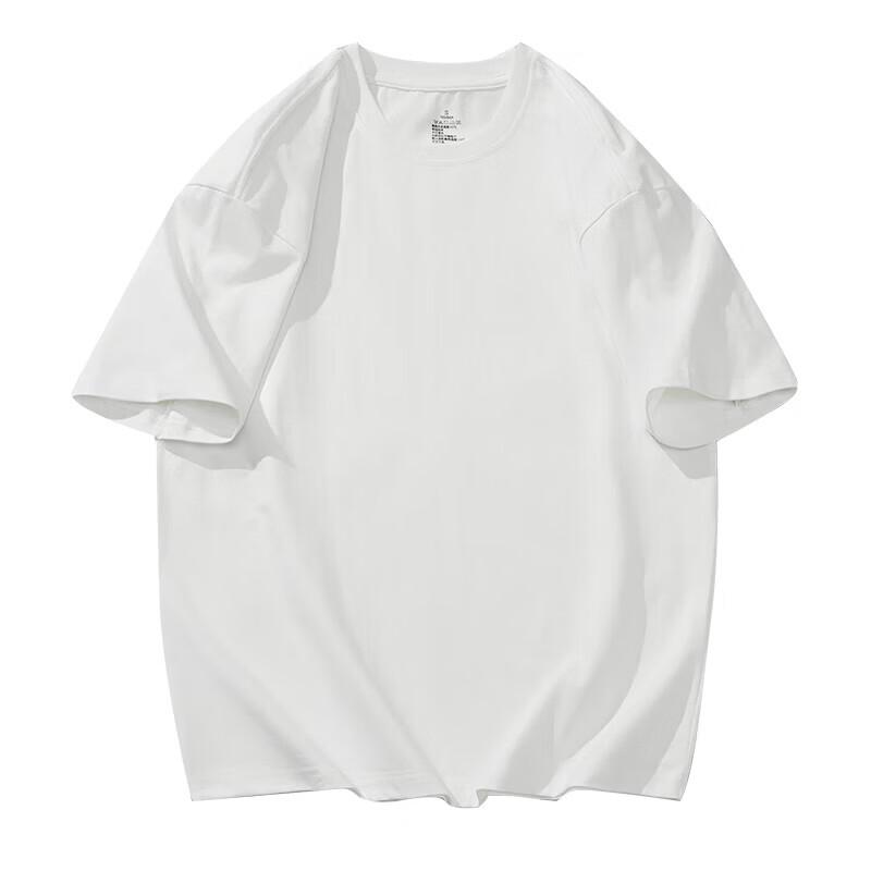 ROMON Men's Pure Cotton Loose Fit Short Sleeve T-Shirt