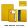 Multi-Card Slot Leather Passport Protection Book: PU Leather Multi-Functional Travel Passport Holder