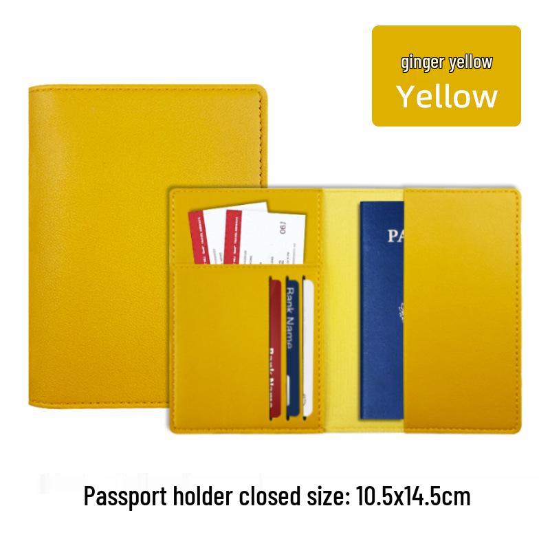 Multi-Card Slot Leather Passport Protection Book: PU Leather Multi-Functional Travel Passport Holder