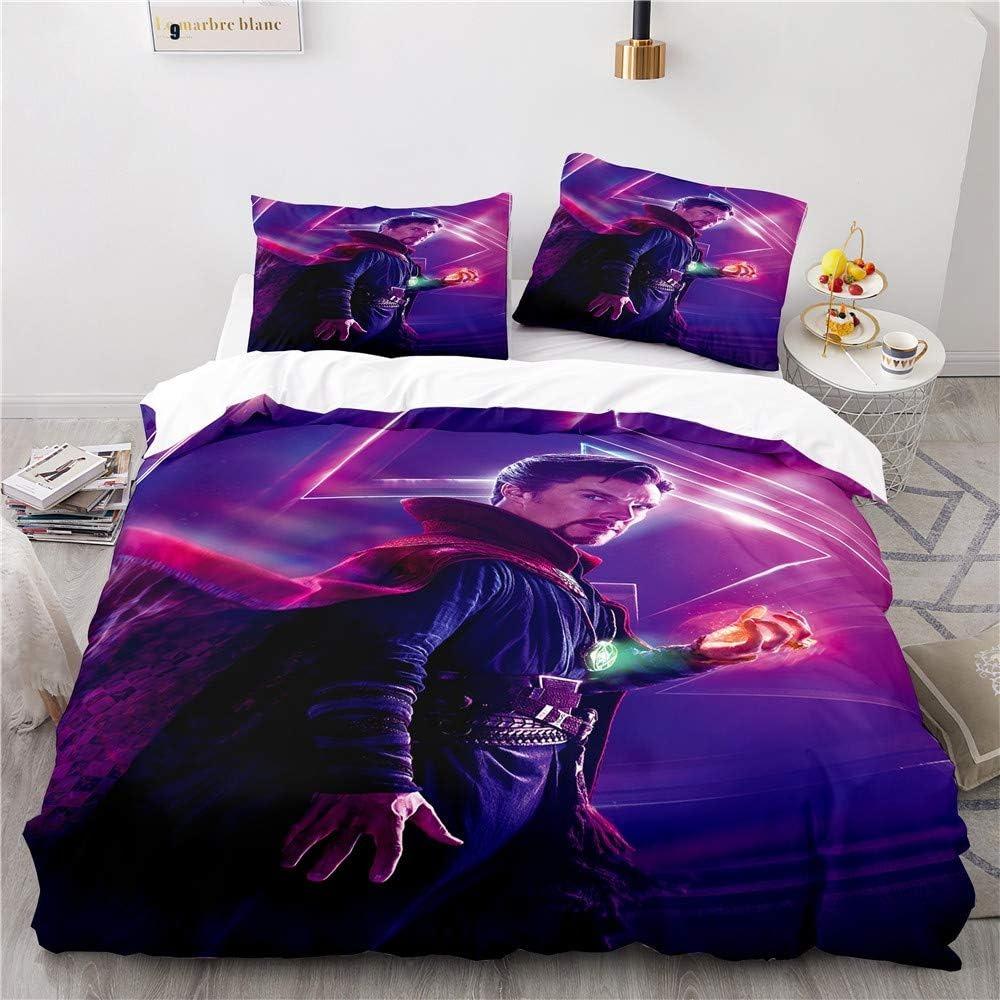 Doctor Strange Bettwäsche-Set Bettbezug-Set Leicht Weich Bettbezug Dekorative Bettwäsche Für Teenager Jungen Mädchen Geschenk Groß