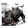 Themed Party Supplies Halloween Spooky Bat Static Window Clings Ghost House Glass Stickers Adhesive-Free Easy Peel Graphics Waterproof Decals