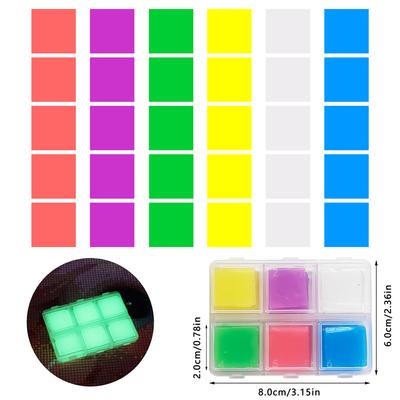 30 SZTUK Silikonowy Luminous DIY Malowanie Gliny Woskowej Z Pojemnikiem Do Przechowywania Pudełko Krzyżykowy Diament Malowanie Klej Wosk Błoto Haft