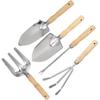 Planting Spades 5pcs Children's Gardening Tools Garden Shovel Rake Spade Set with Wooden Handle for Potted Outdoor Planting Tool