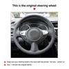 Car Accessories Microfiber Leather Steering Wheel Cover Trim For Nissan Maxima 2009-2014 Juke 370Z Note (UK) Sentra SV 2017-