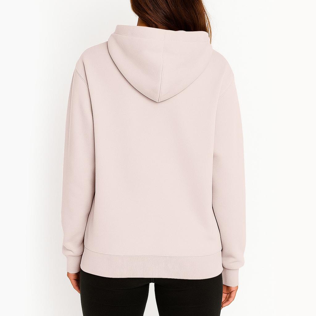 Ladies' Fashionable Solid Color Casual Hooded Long Sleeved Coat