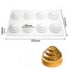 New 8Holes Cow Horn Bun Donut Cake Silicone Mold French Mousse Pastry Chocolate Molds DIY Home Baking Mould Bakeware Tools