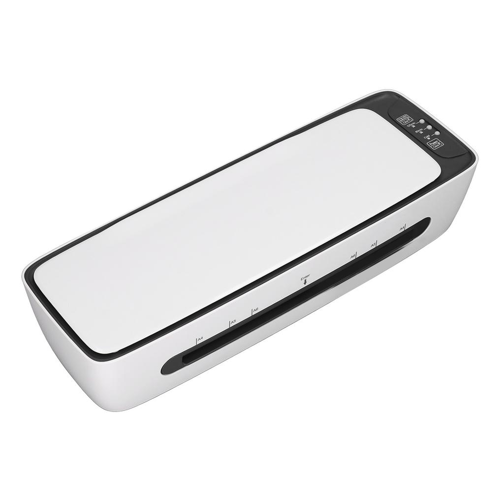 Photo Laminating Machine Hot Cold A4 Laminator with 12 Laminating Sheets Hole Punch Paper Cutter Corner Rounder EU Plug