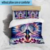 Chakra Balance Meditation 3pcs Bedding,Including 1pc Duvet Cover And 2pcs Pillowcases Perfect for Christmas,Ideal for Bedroom, Dormitory