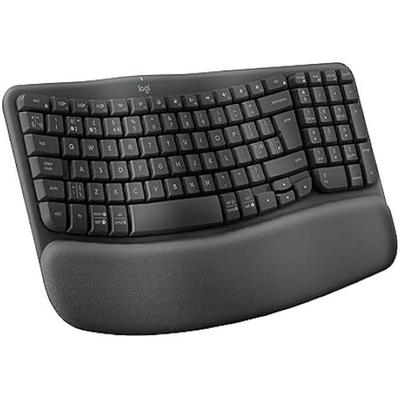 Klawiatura Ergonomiczna - LOGITECH - Wave Keys - Grafitowy - Hiszpański QWERTY - Bezprzewodowa