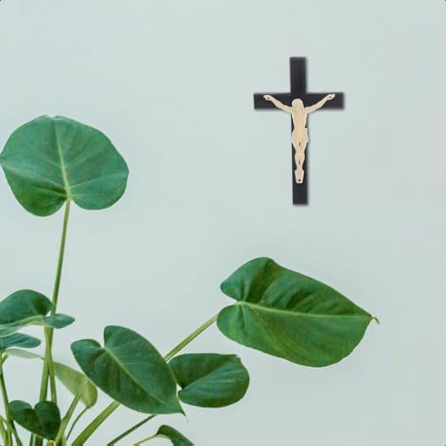 

Luxshiny 5 шт. Настенный крест-распятие Сделай сам Поделка Пластиковая фигурка Иисуса 4 дюйма Скульптура Иисуса Христианское украшение Декор для причастия United States