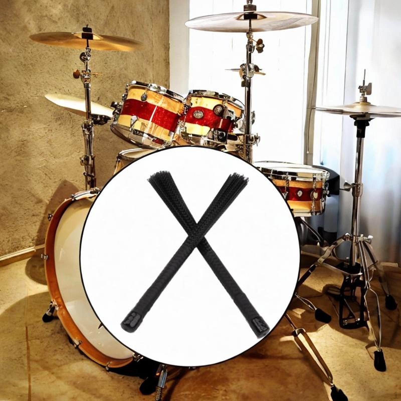 

Барабанные щетки для перкуссионных инструментов, многофункциональные палочки, рок-группы чёрный