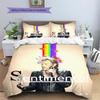 1PC Johnny Hallyday pattern Bedding Quilt Set Quilt Cover Pillowcase Home Decoration Birthday Gift (1 * duvet cover + 19 * pillowcase, without core)