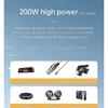 200W Car Charger Fast Charging Voltage Display USB 100W PD 30W 4 in 1 Dual 12V/24V Cigarette Lighter Splitter Power Adapter