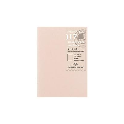 DESIGNPHIL Traveler's Company Traveler's Notebook Påfyll Klistremerkeark Passstørrelse Hvit 14470006