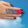 Leopard print love stud earrings, exquisite fashion and small, daily versatile photo atmosphere to celebrate the festival