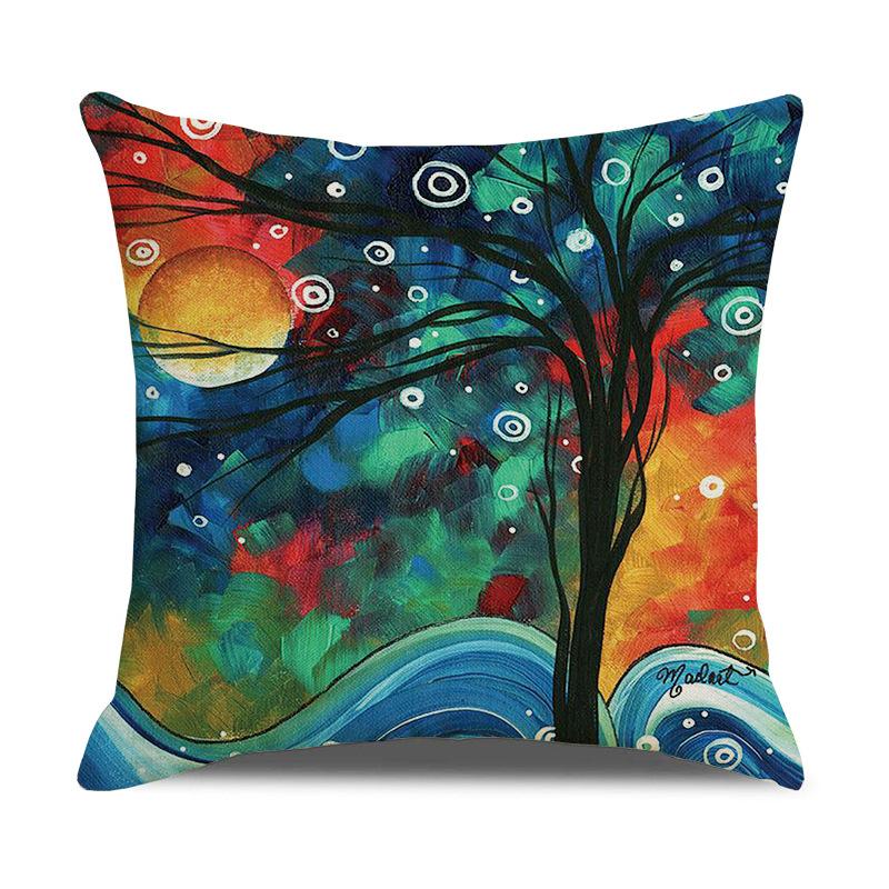 Printed Pillowcases, Linen Pillows, Sofa Pillows, Home Decoration Pillows