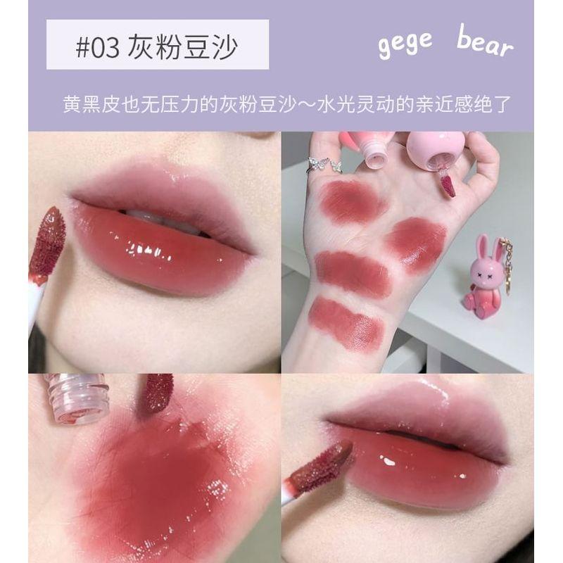Gege Bear - Rabbit Series Moisturizing Gloss Lip Tint - #01-#03