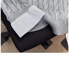 American Style Striped Cable Knit Polo Sweater - Men's Trendy Two-Piece Patchwork with Cleanfit Design