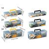 Multipurpose Transparent Organiser Box For Home Repair Tool Easy Carry Handle And Plastic Construction Toolbox