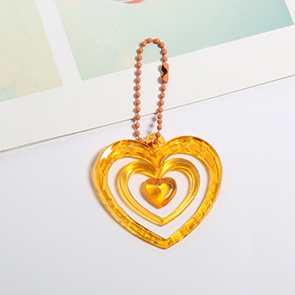 Hollow Heart Pendants Photo Album Decoration Key Chain Album Pendant Keychain Keyring Bag Key Decoration