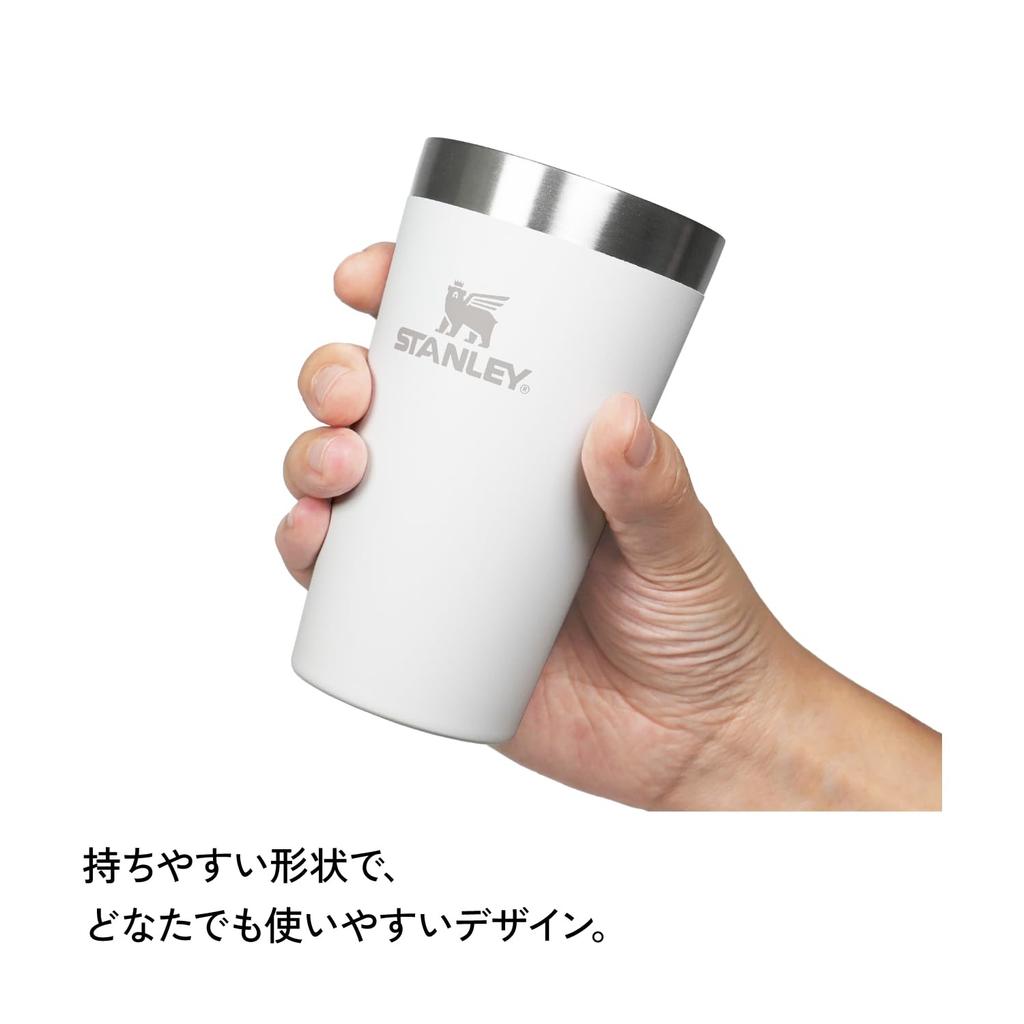 STANLEY NEW Stackable Vacuum Vacuum Insulated Stainless Keeps Coffee Hot or Outdoor Dishwasher Warranty Japanese Pint, 0.35L, Ash, Tumbler, Steel,