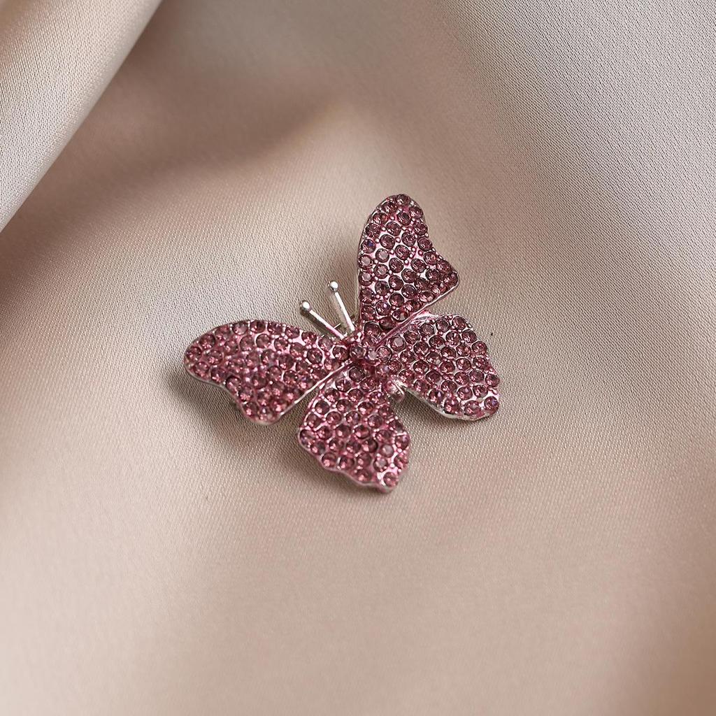 Elegante Schmetterlingsbrosche mit Perle – Damen-Modeschmuck-Anstecknadel von hoher Qualität