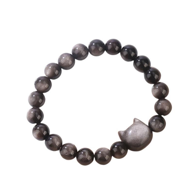 

Браслет с изображением кота. Темная личность. Сладкий и крутой. Браслет с головой безликого кота. Пара. 8MM