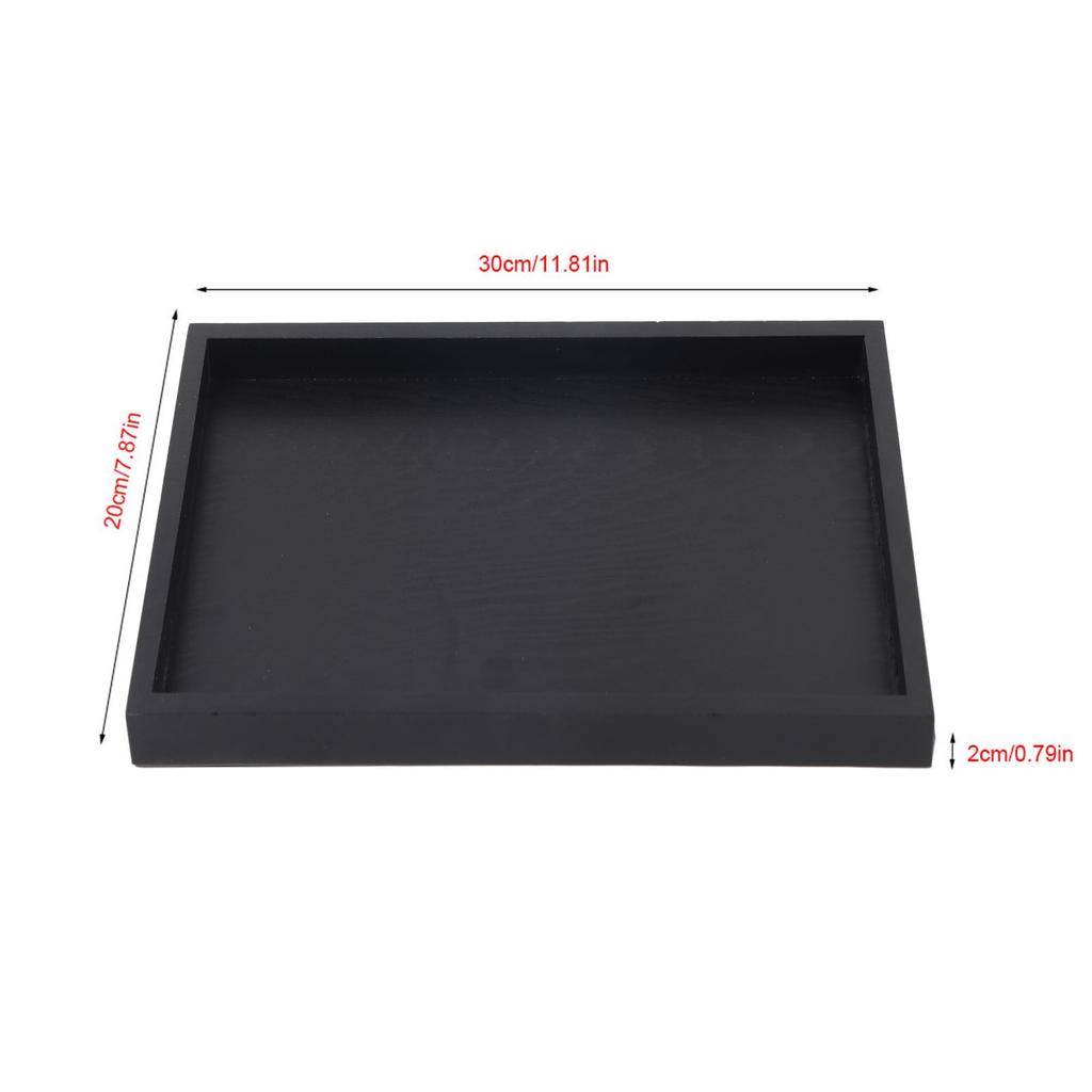 Rectangle Shape Solid Wood Tea Coffee Snack Food Serving Tray Plate Restaurant Trays