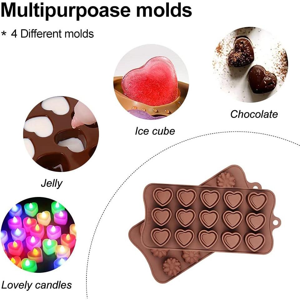 CooTooLa® 8-Piece Silicone Pastry Brush & Dropper Set – Reusable Brown Baking Tools for Chocolate/Cake/Ice Molds