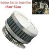 Motorcycle Scooter Stainless Steel Air-Intake-Filter + Clamp Universal 48-52mm
