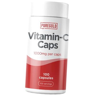 Vitamin C Kapseln, Vitamin C Caps, Reines Gold 100 Kapseln (36618007)