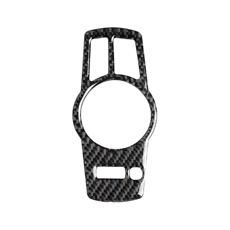 Capac pentru buton pentru comutatoare interioare farurilor din fibră de carbon pentru F10 F07 F01 F25 F26 Autocolant pentru decorarea interioară a mașinii
