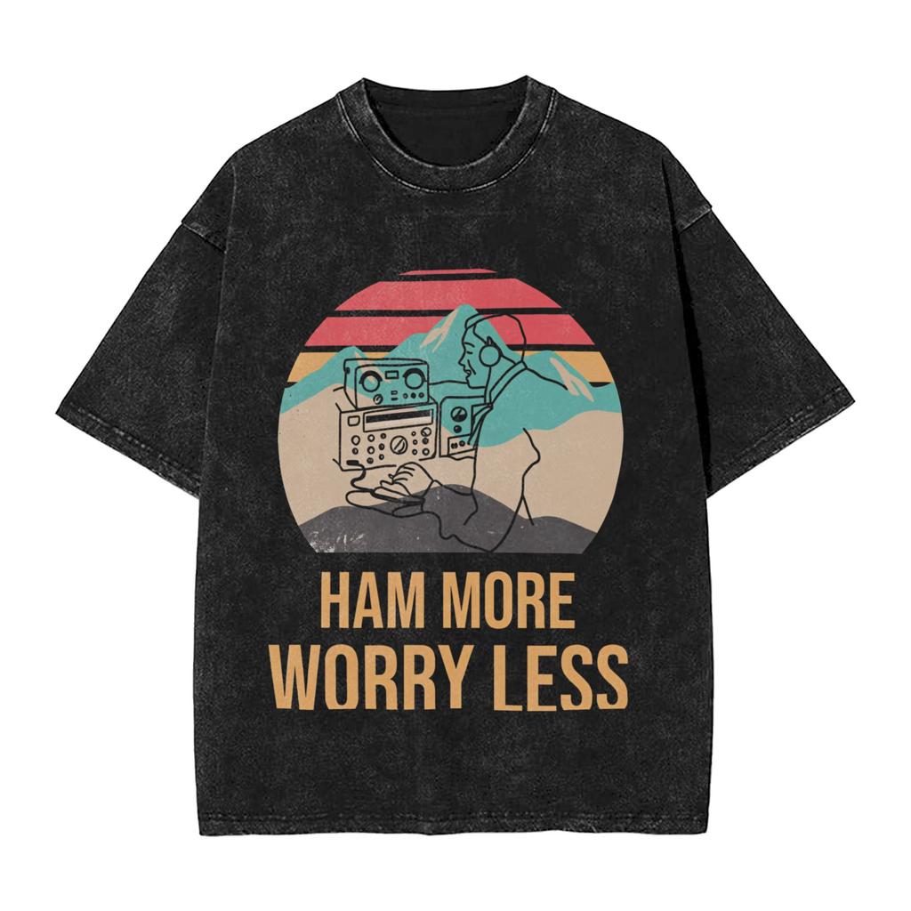 Ham Radio Operator Amateur Radio TShirt  Simple T Shirts Short Sleeves Vintage Tops Summer Casual Crew Neck Plus Size Clothing