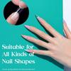 120/240Pcs XL Stiletto Gel X Nail Tips Clear Fake Nails Extra Long Stiletto Nail Full Cover Artificial Fingernail Extension Tool